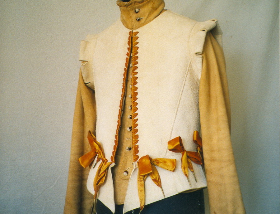 16th century buff leather jerkin